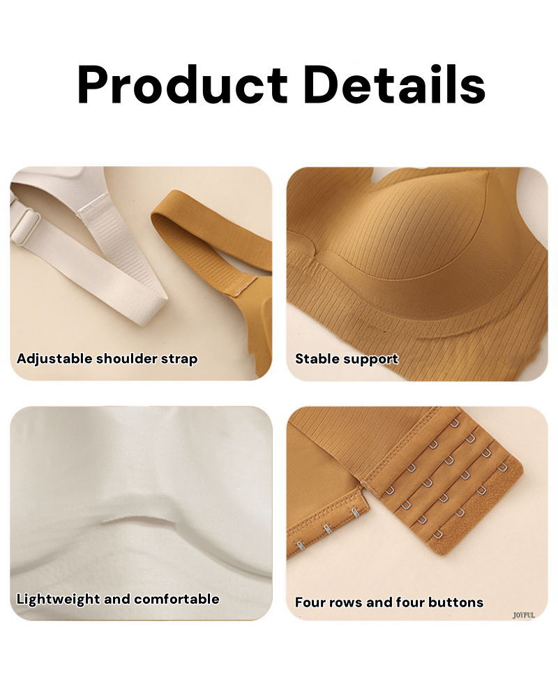 Thin Breathable Wire Free Double Lift Anti Sagging Minimizer Bra