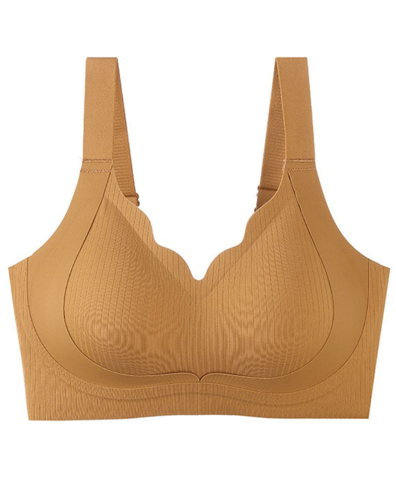 Thin Breathable Wire Free Double Lift Anti Sagging Minimizer Bra