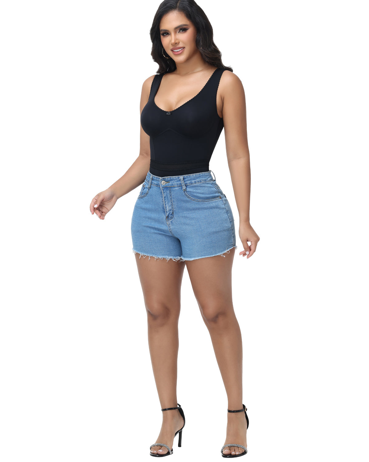 Shapshe® Lace Slimming Tummy Control Shapewear Bodysuit