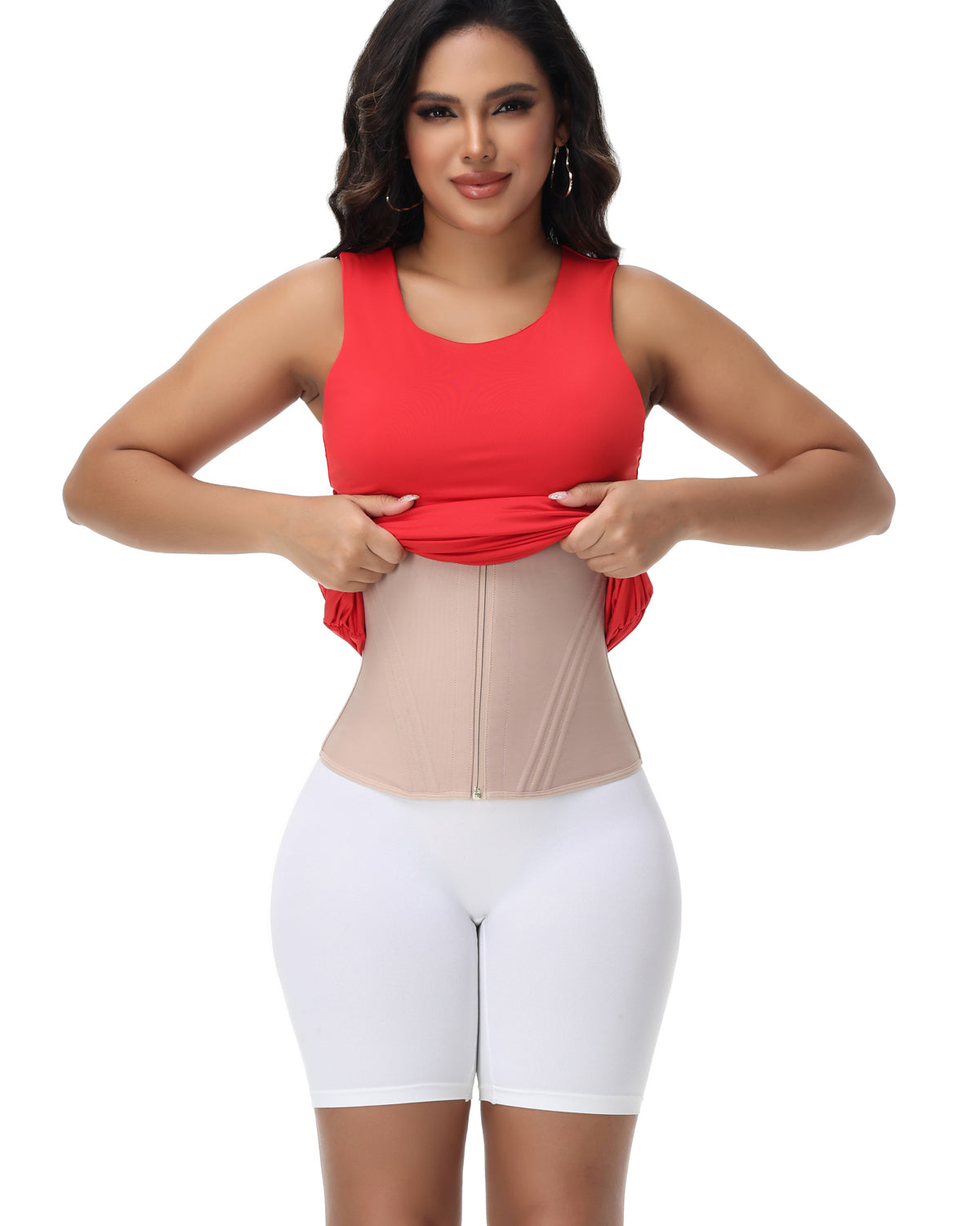 Shapshe® Fajas Colombianas Oblique Steel Bone Corset Hourglass Waist Trainer