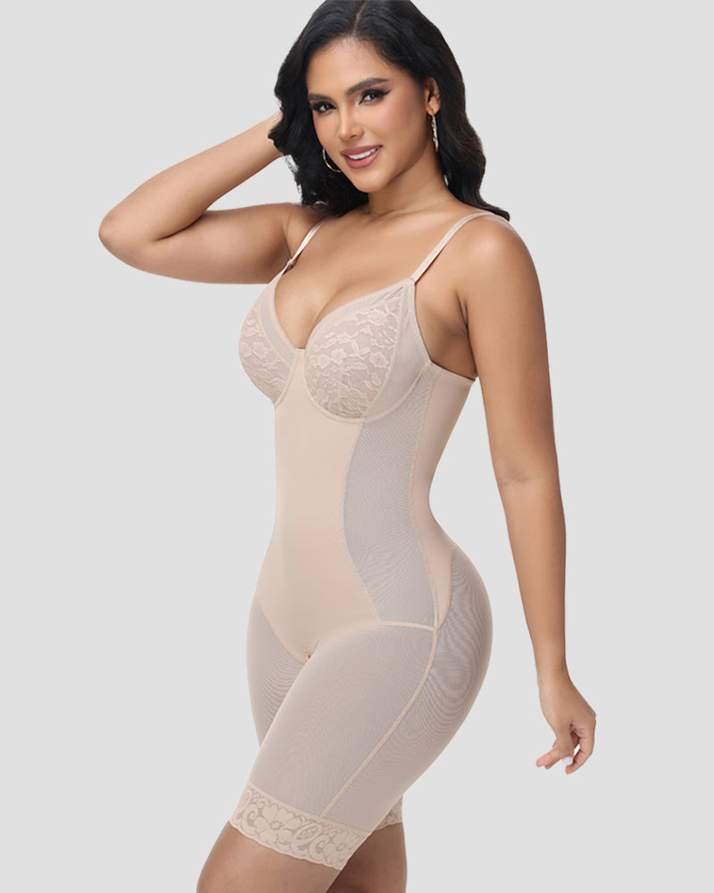 Shapshe® Butt Lifter Shapewear Bodysuit With Lace Cup