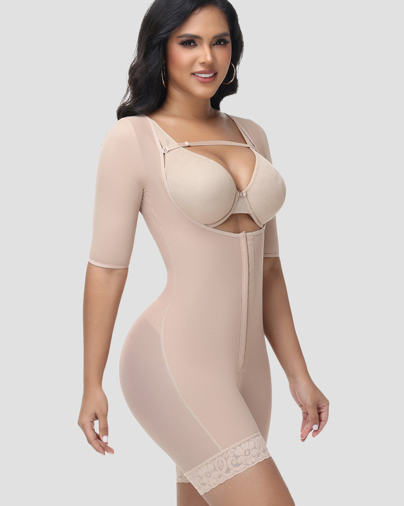 Shapshe® Fajas Colombianas Short Sleeve Hip Lift Body Shaper