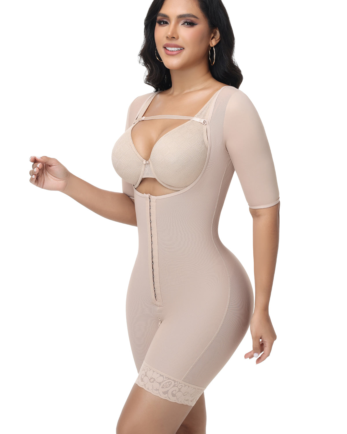 Shapshe® Fajas Colombianas Short Sleeve Hip Lift Body Shaper