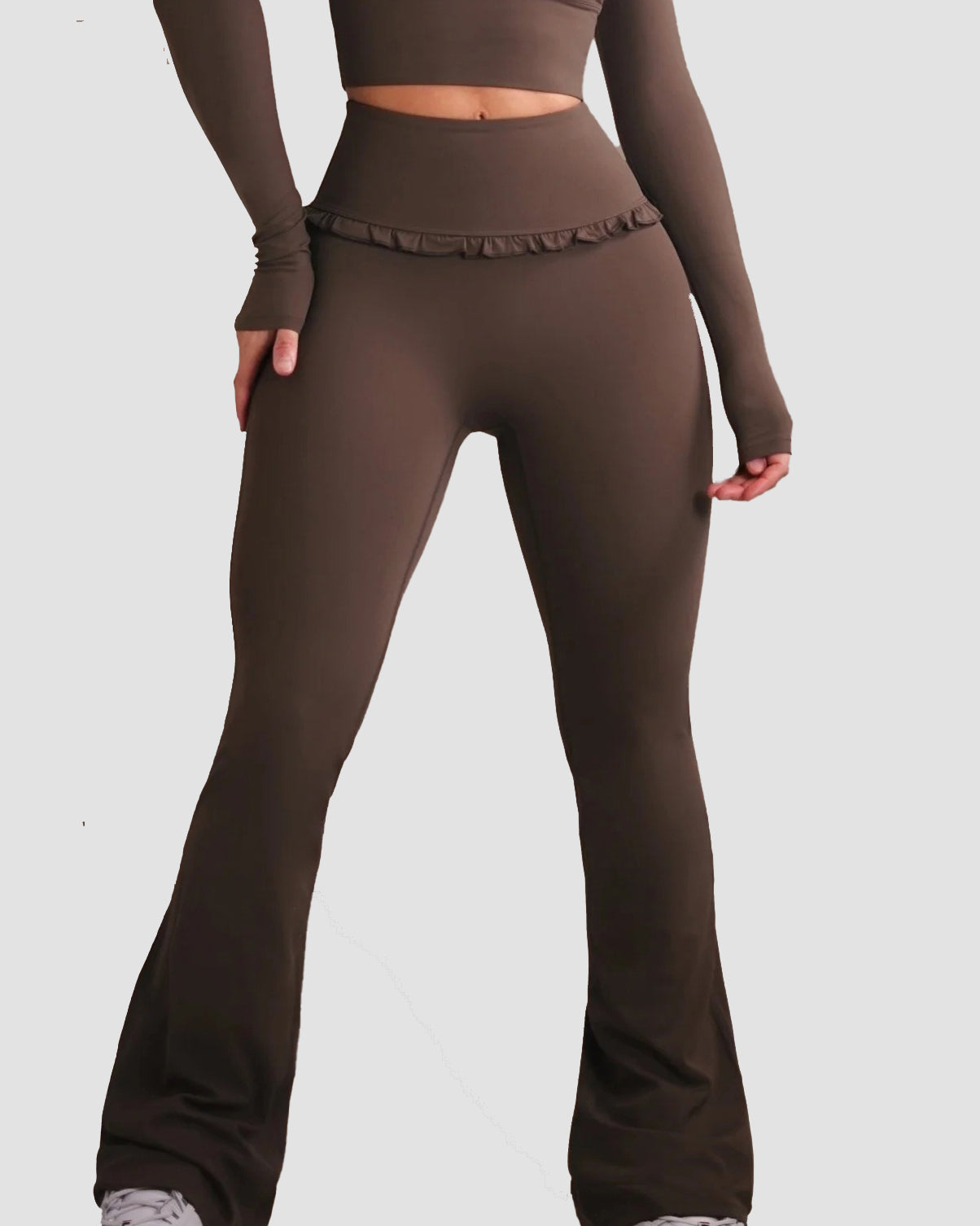 Ballet Ruffled Flare Leggings - By Qivii
