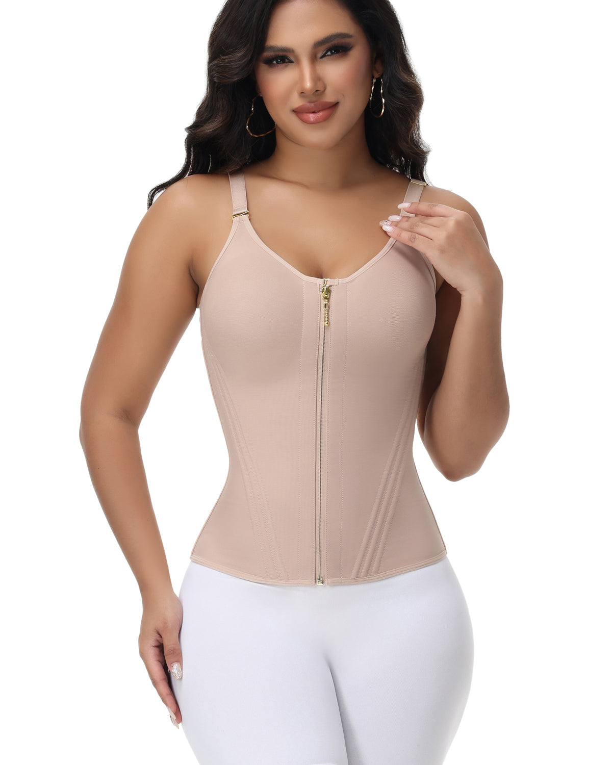 Shapshe® Fajas Colombianas Oblique Steel Bone Corset Hourglass Waist Trainer