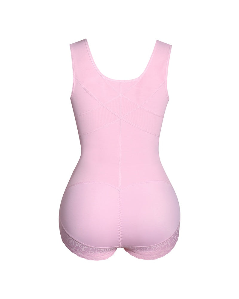 Shapshe® Leopard High Compression Open Bust Tummy Control Body Shaper
