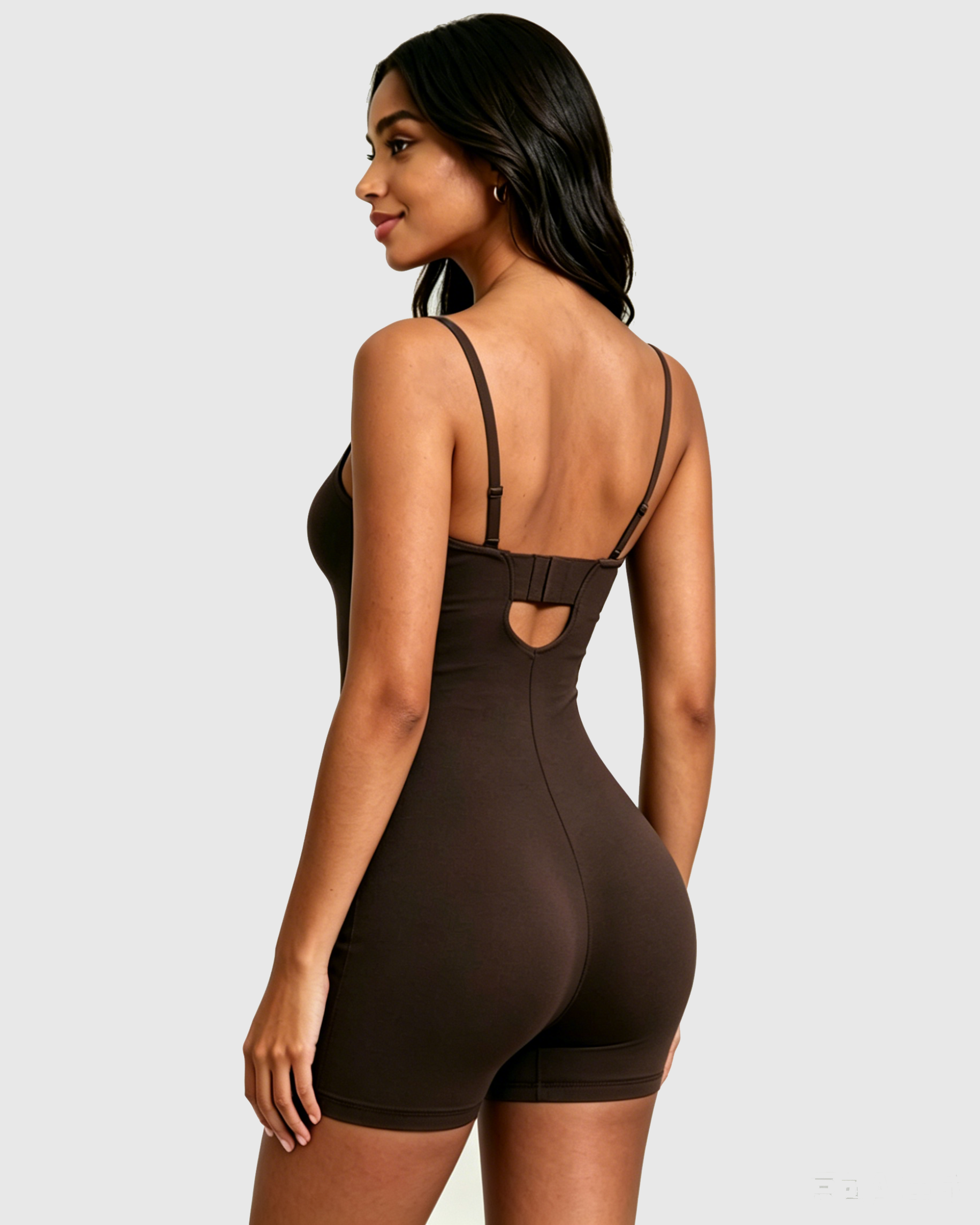 Convertible Strapless Halter Hourglass Sculpt Playsuit - By Qivii