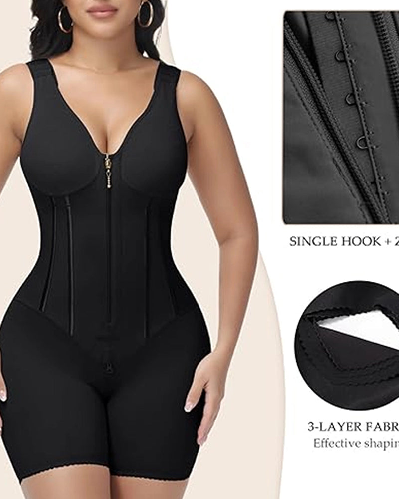 Shapshe® High Compression Full Body Shaper with Bulit-in Bra