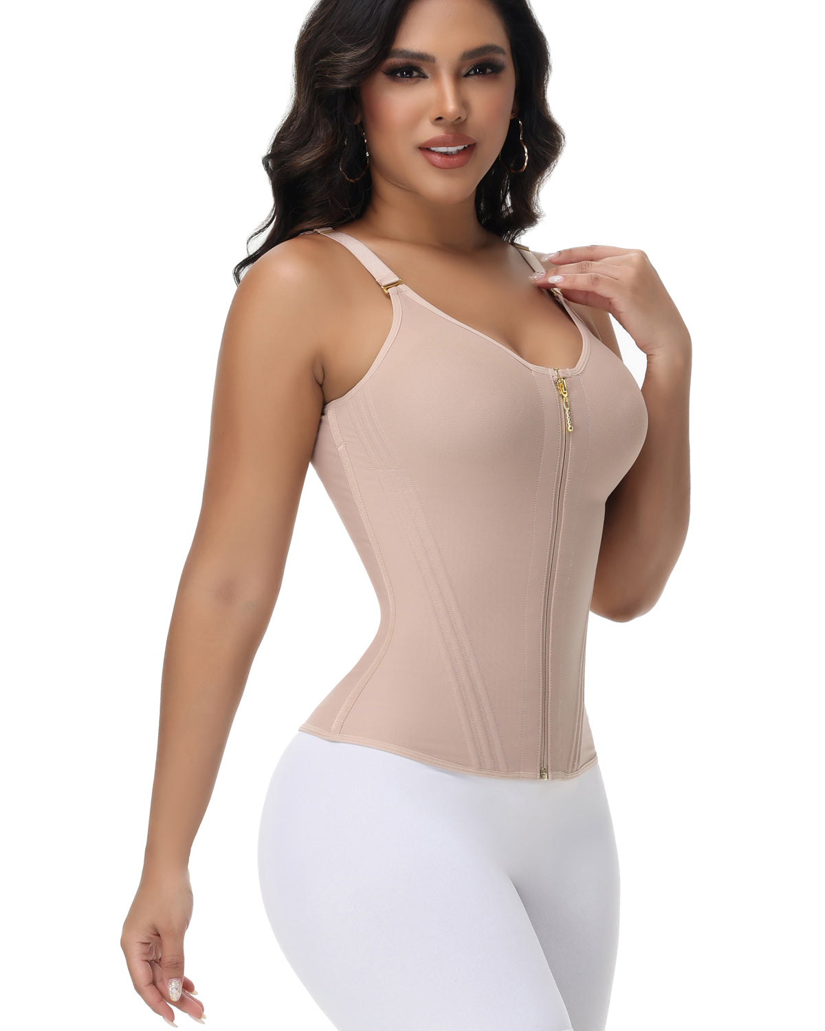 Shapshe® Fajas Colombianas Oblique Steel Bone Corset Hourglass Waist Trainer