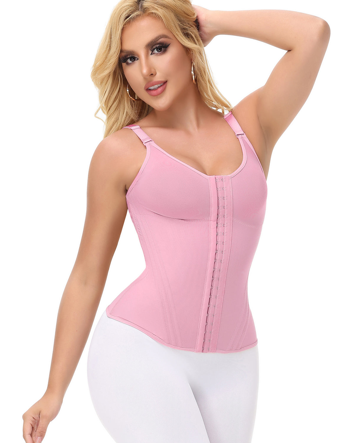 Shapshe® Fajas Colombianas Mesh Waist Trainer Vest With Nippel Covers