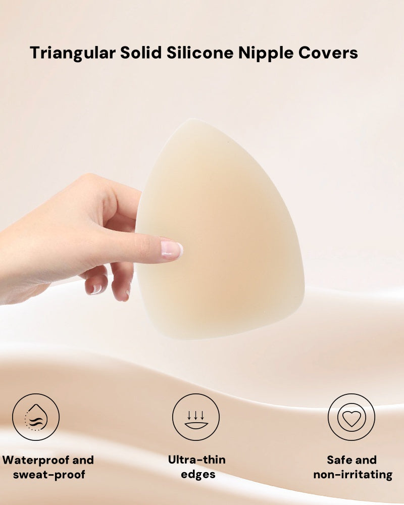Triangular Invisible Seamless Anti Bump Nipple Cover - By Qivii