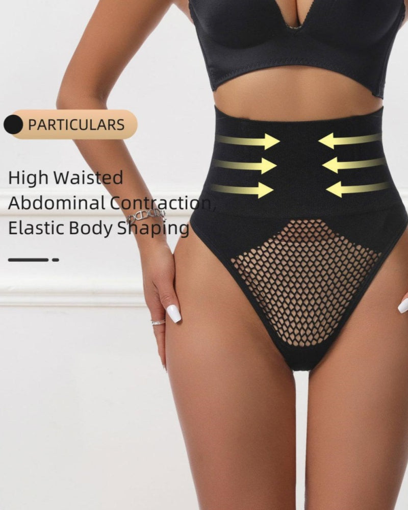 Hollow Thin High Waist Shapewear Tummy Shaping Thong