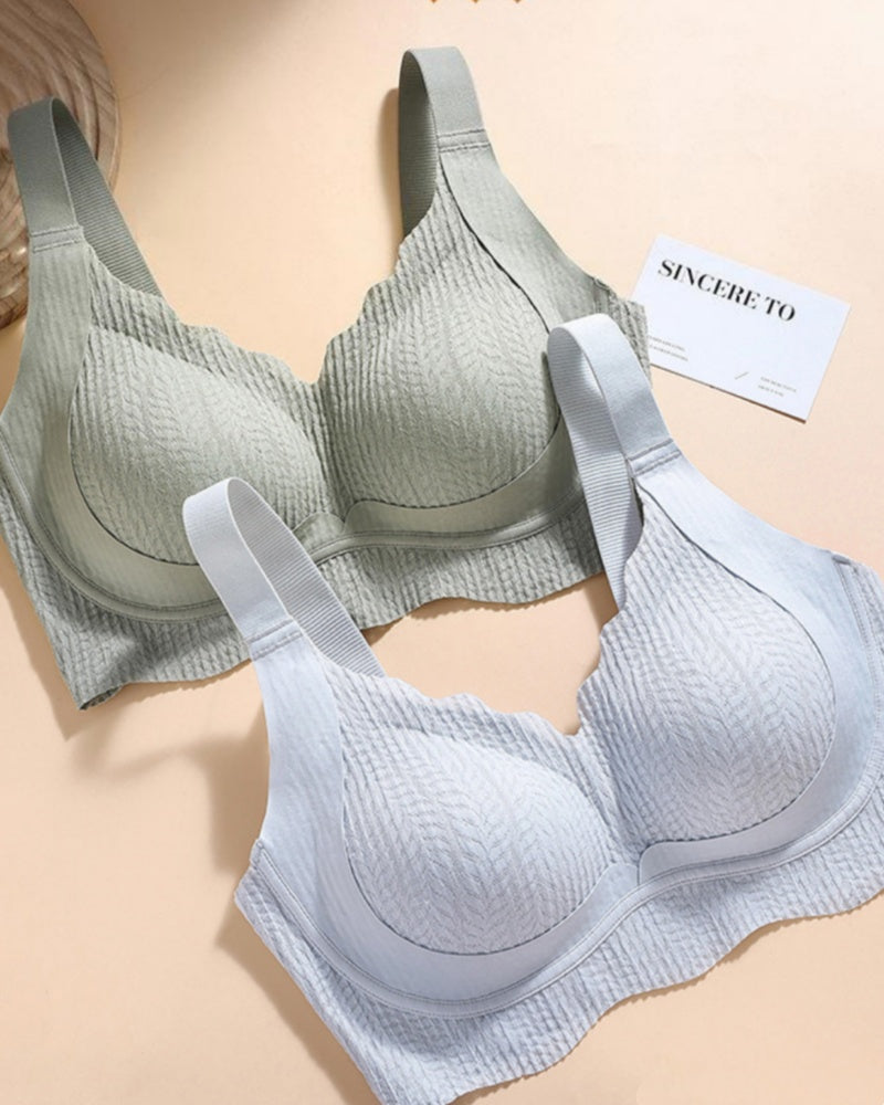 Large Size Thin Seamless Wireless Anti Sagging Bra