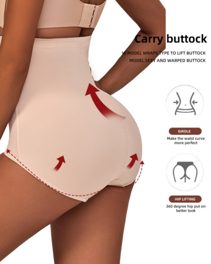 High Waist Compression Mesh Patchwork Tummy Control Panties - By Qivii
