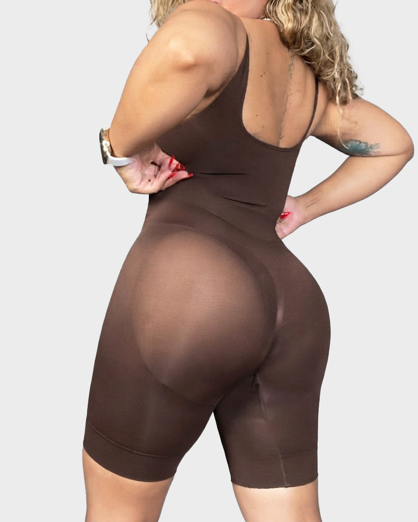 Seamless Easy Release Back Mid Thigh Seamless Tummy Control Shaping Bodysuit