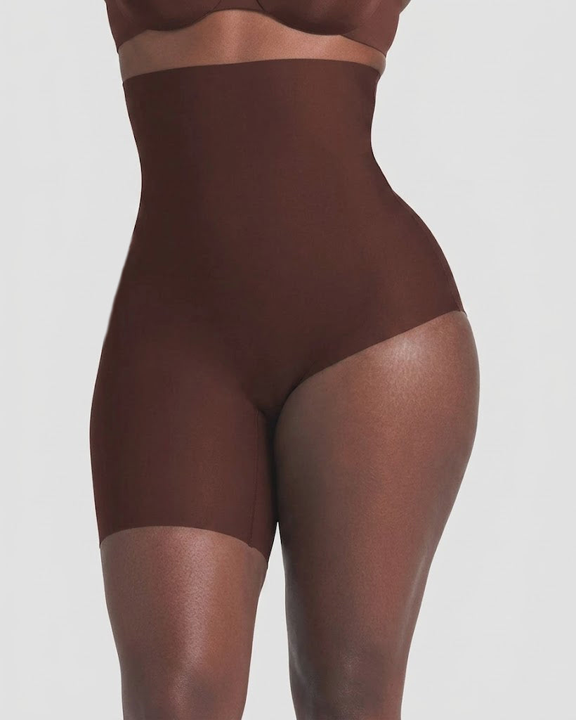 High Waist Tummy Control Left Leg Solution Shapewear Shorts - By Qivii