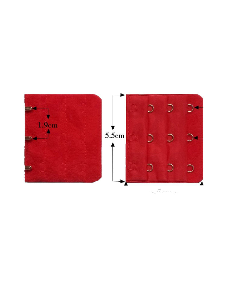 Underwear Extension Buckle 3 Rows 3 Buckles