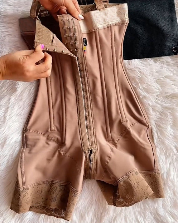 Shapshe® Buckle Front Open Bust Crotch Zipper Tummy Control Shapewear Fajas Colombianas