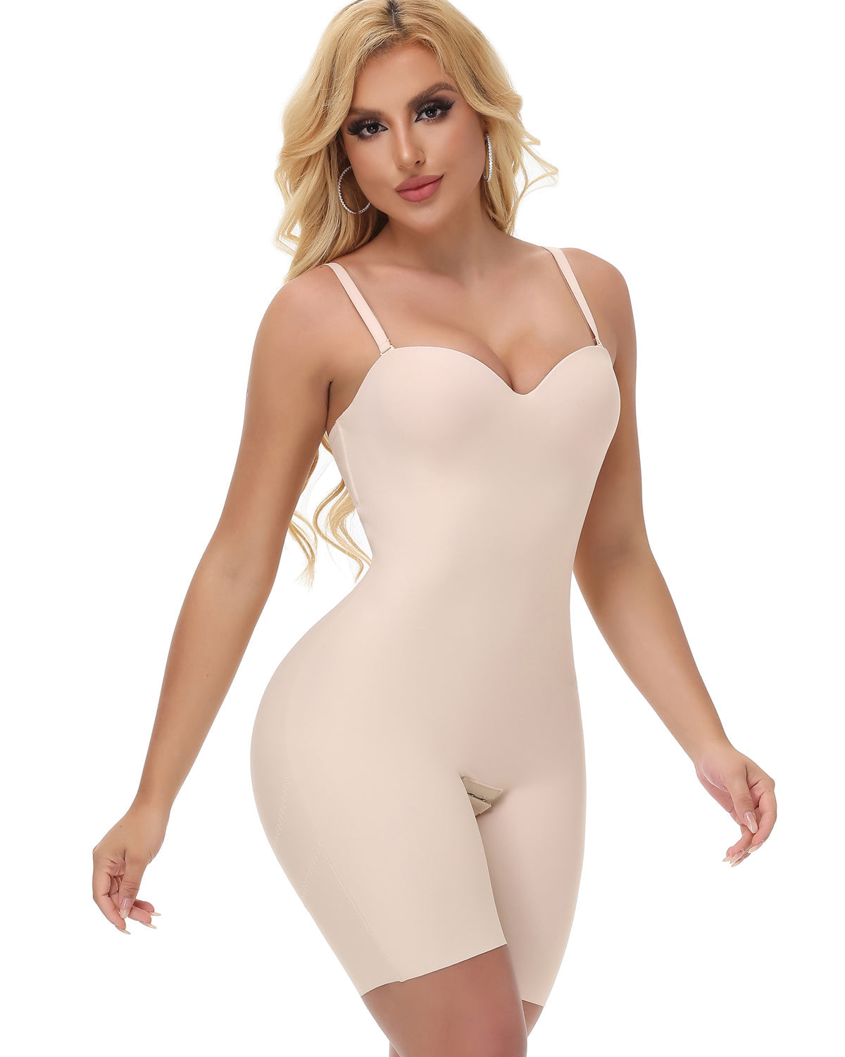 Shapshe® Soft Cup Bodysuit Tummy Control Built in Shapewear with Adjustable Strap