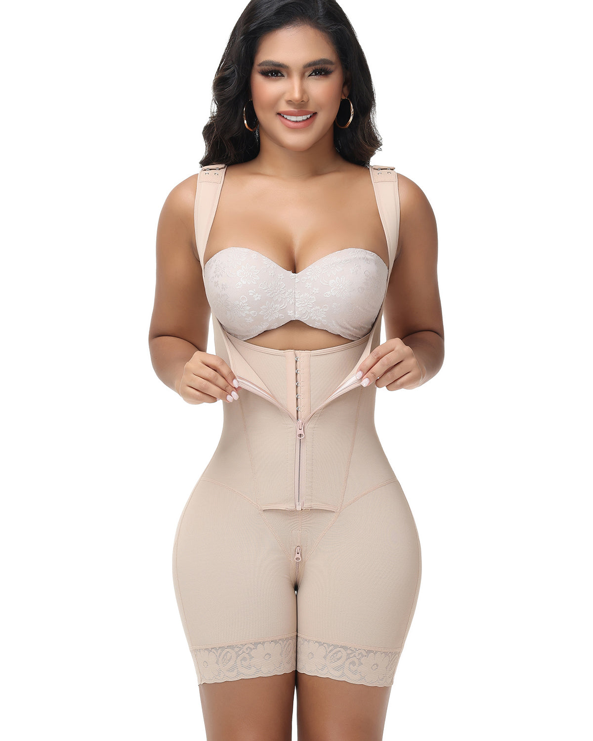 Shapshe® Fajas Colombianas Open Bust Waist Trainer Body Shaper (Pre-Sale)