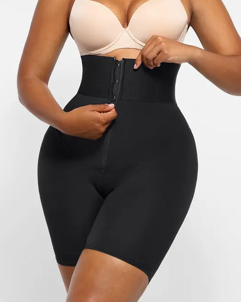 High Waist Tummy Control Shapewear Zipper Shorts