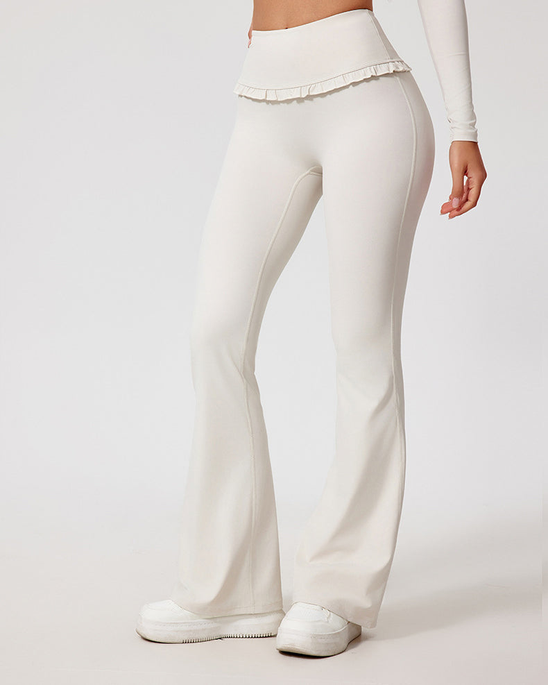 Ballet Ruffled Flare Leggings - By Qivii