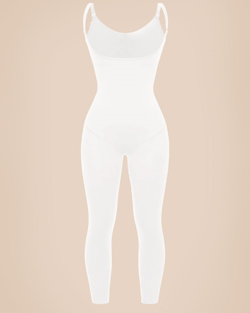 Shapshe® Seamless Slimming Open Bust Full Body Shapewear Jumpsuit Bodyshaper - By Qivii