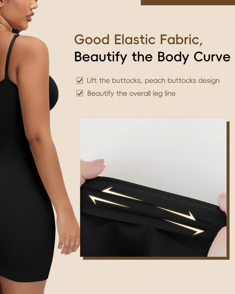 Suspenders Seamless Tummy Control Shapewear Mini Dress