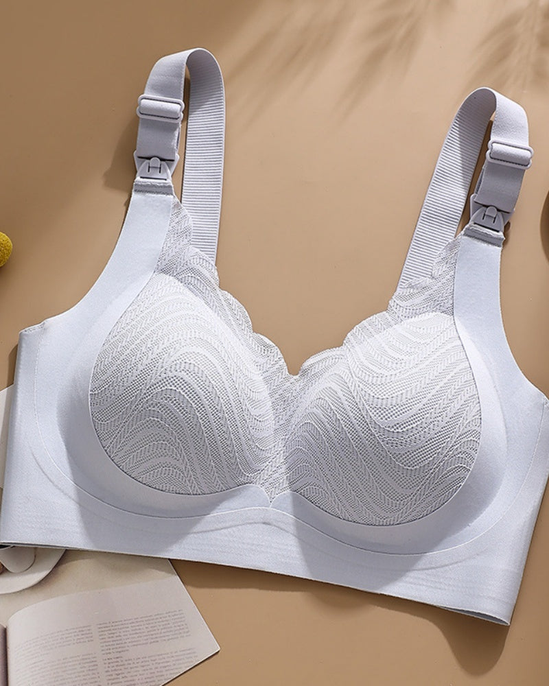 Front Buttoned Push up Wireless Bra Maternity Nursing Bra
