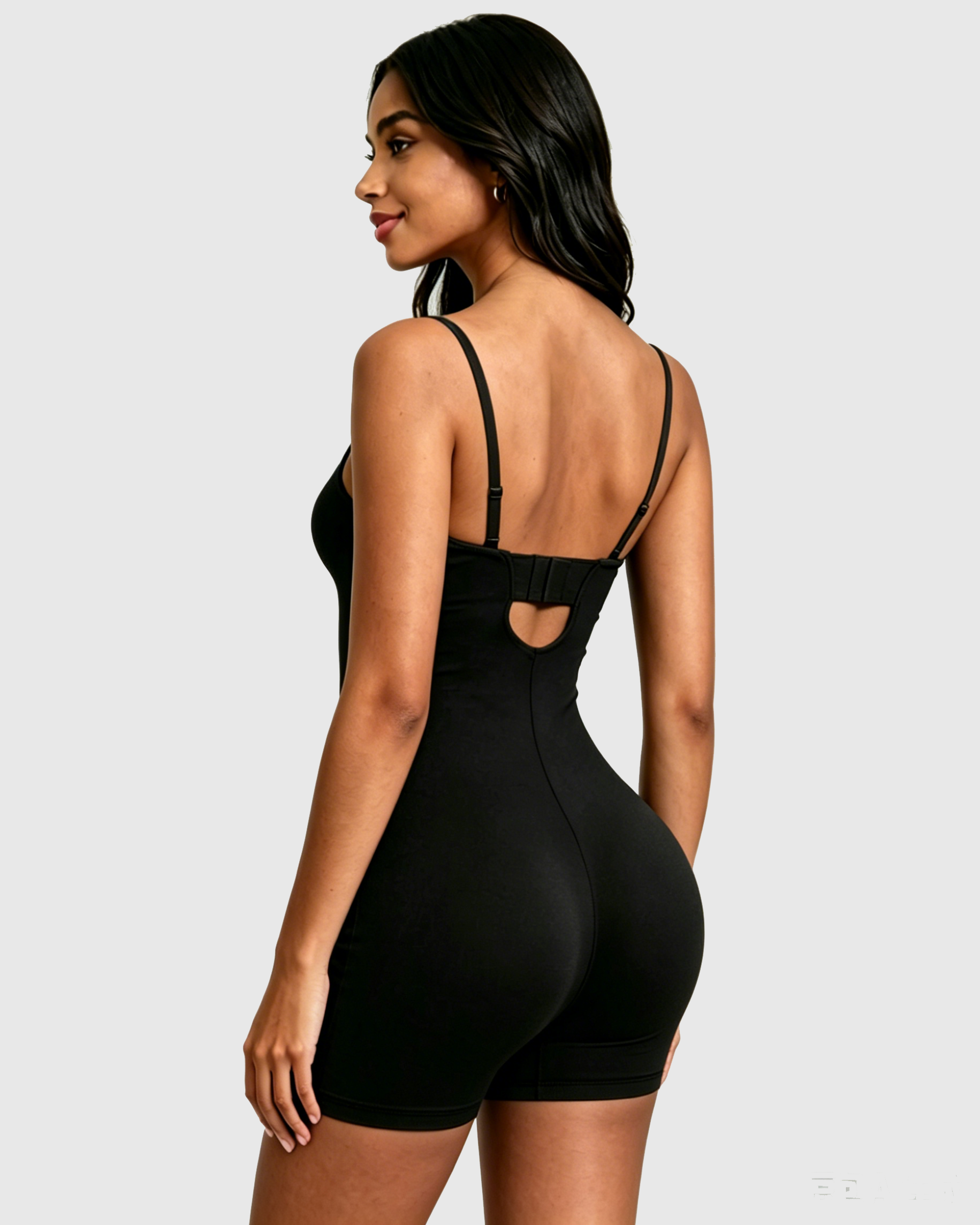 Convertible Strapless Halter Hourglass Sculpt Playsuit - By Qivii
