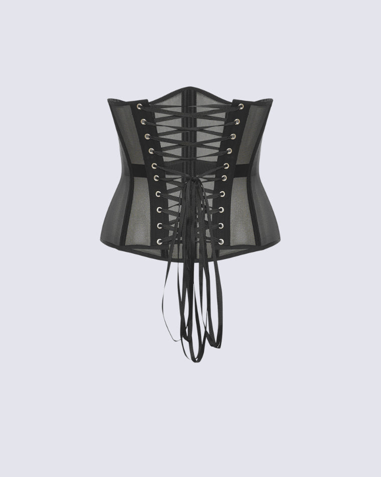 Waist Cincher Corset Back Lace Up Tummy Control Waist Trainer