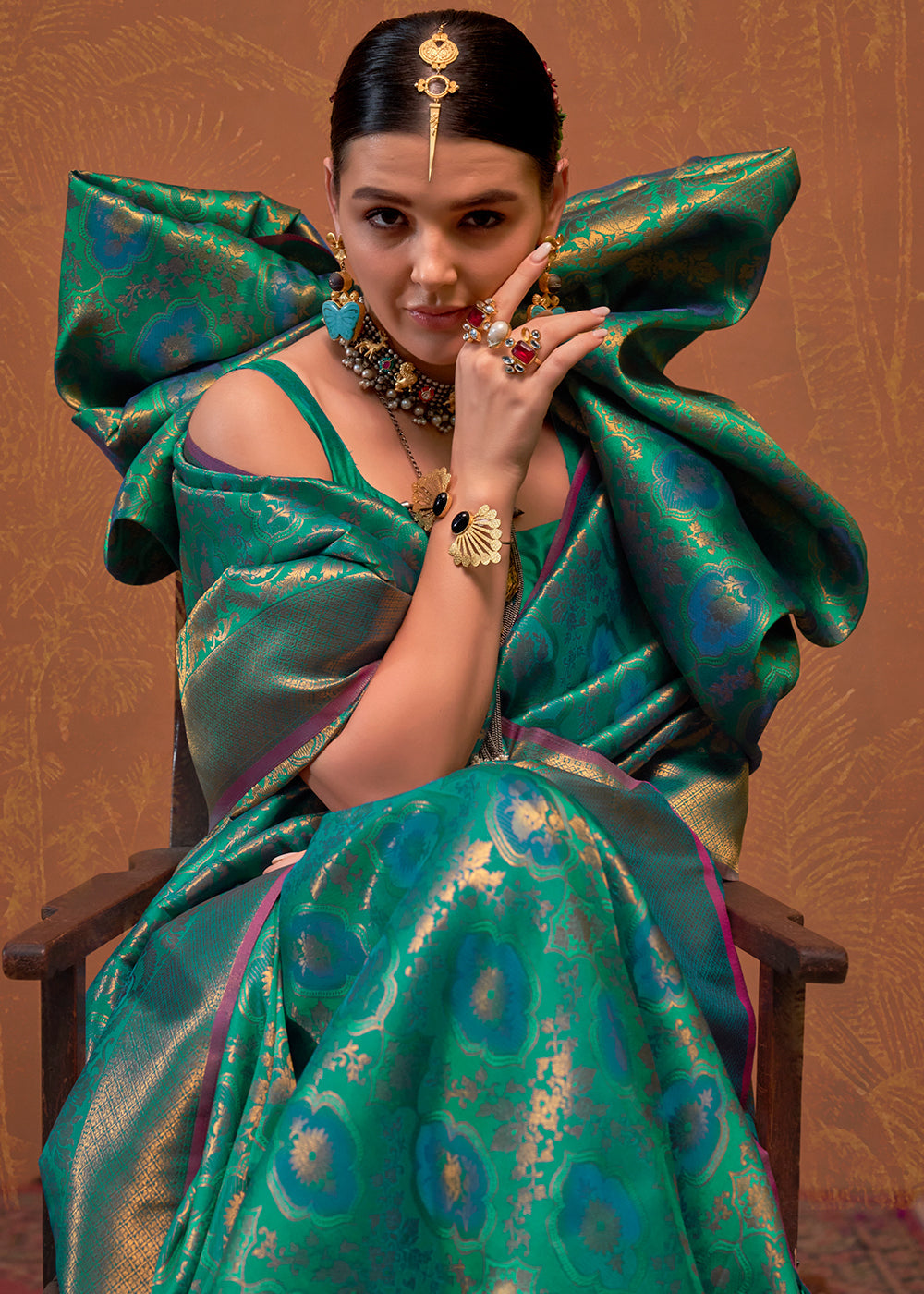 Casal Blue Handloom Woven Designer Silk Saree - qivii