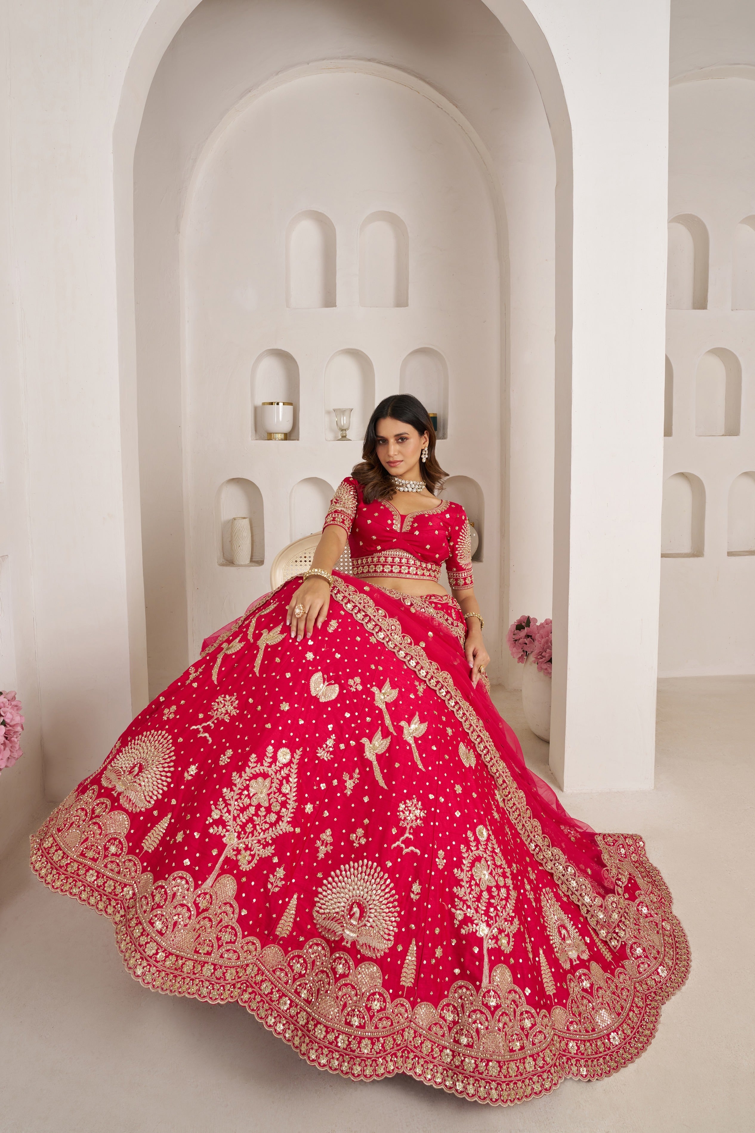 Designer Heavy Embroidered Wedding Lehenga Choli Collection