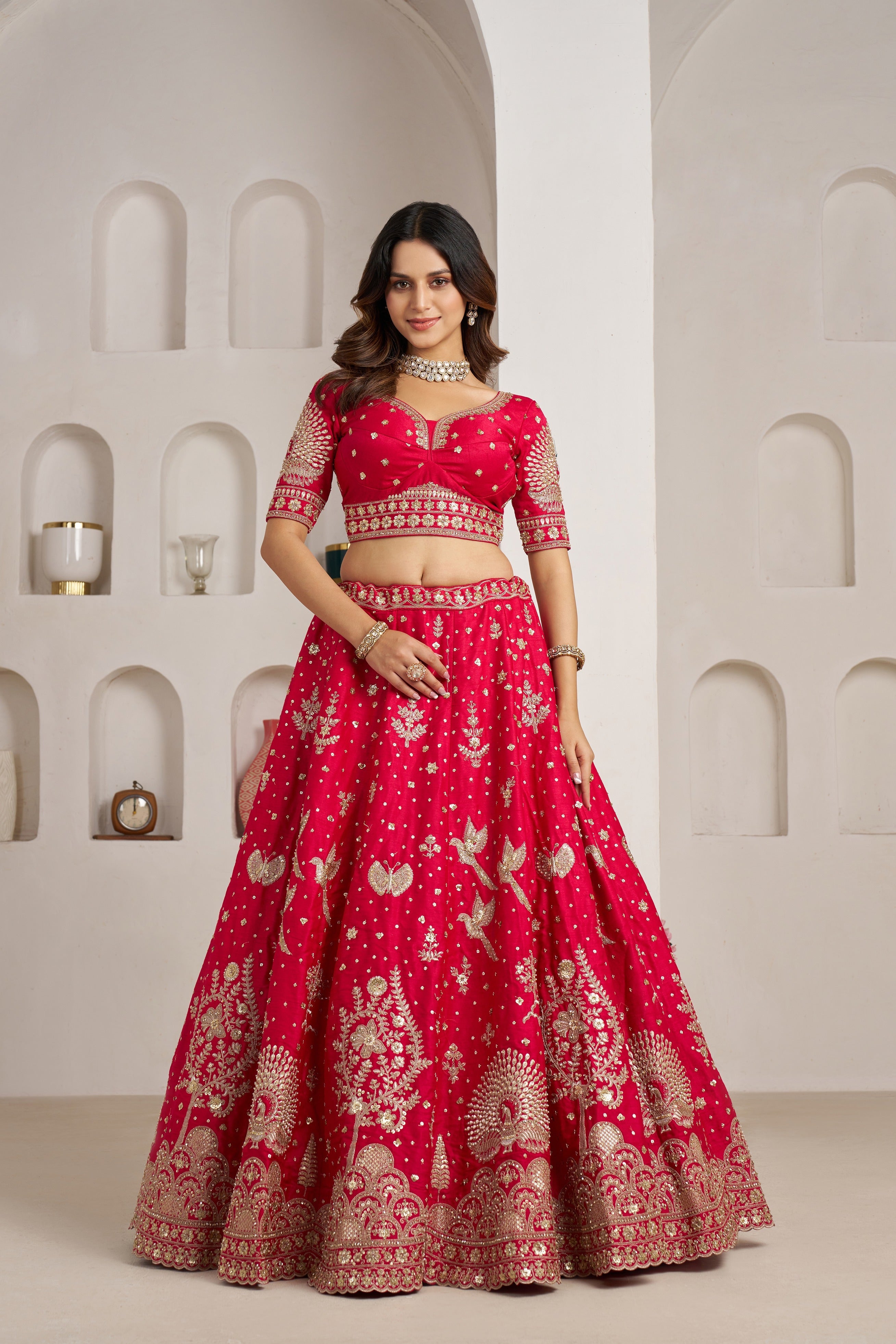 Designer Heavy Embroidered Wedding Lehenga Choli Collection