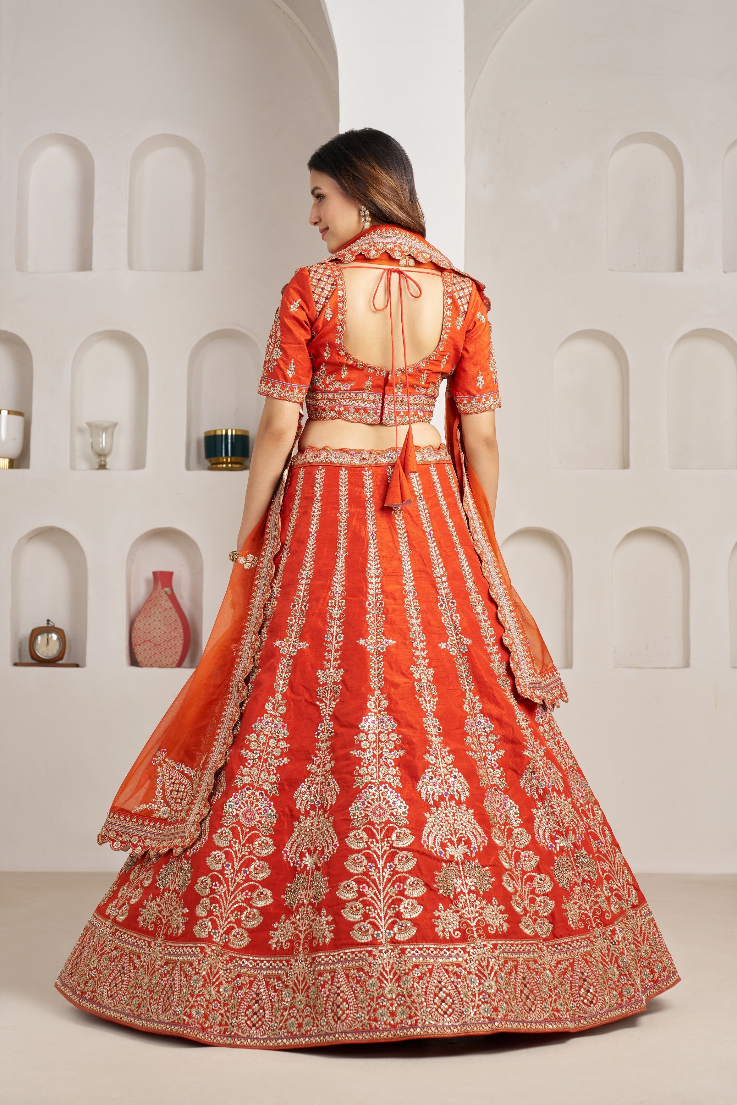 White Heritage Embroidered Bridal Lehenga Collection
