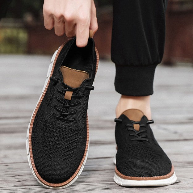 Men's AeroStitch Urban - Extended Fit Knit Mesh - Fashion Sneakers with Breathable Upper & Contrast Stitching