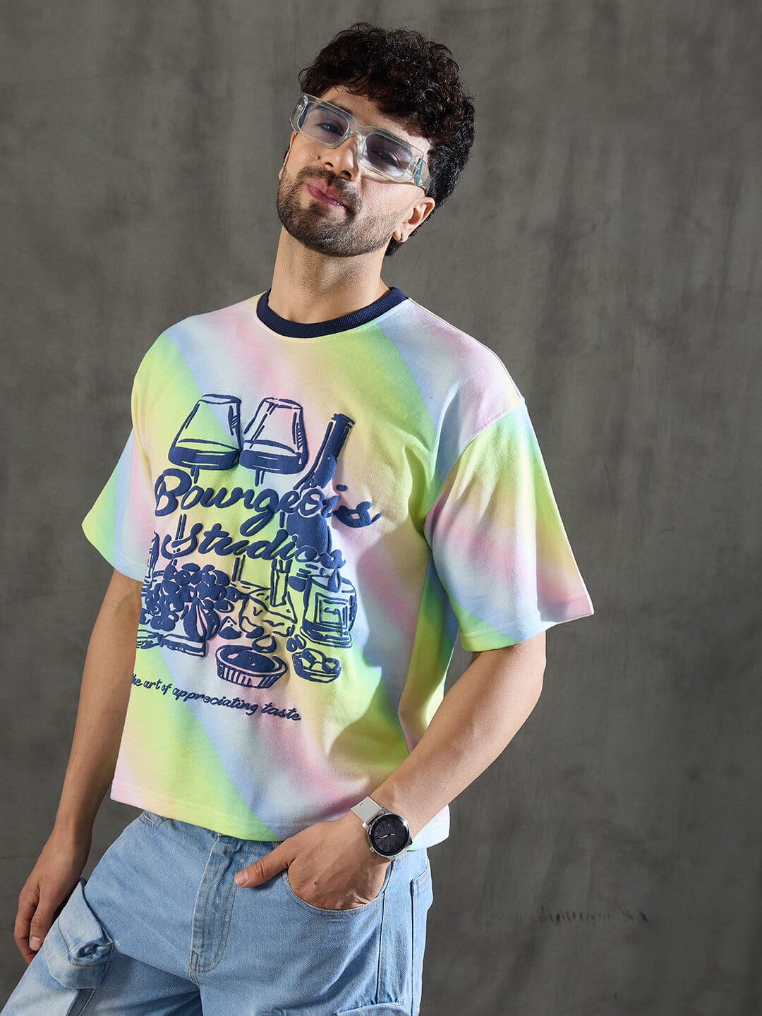Rainbow Lifestyle Graphic Oversized Tshirt