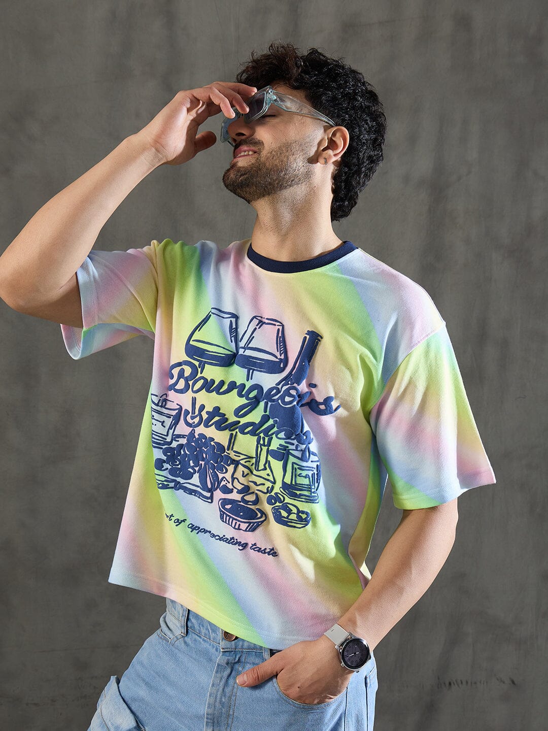 Rainbow Lifestyle Graphic Oversized Tshirt