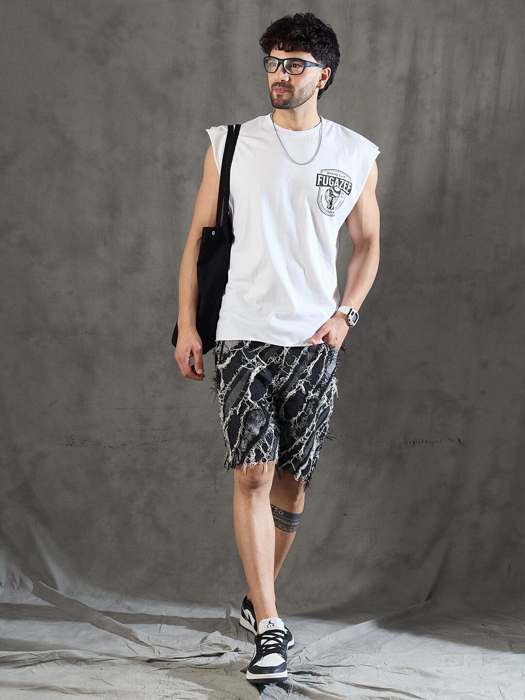 White Boxing Club Gym Tank Tshirt