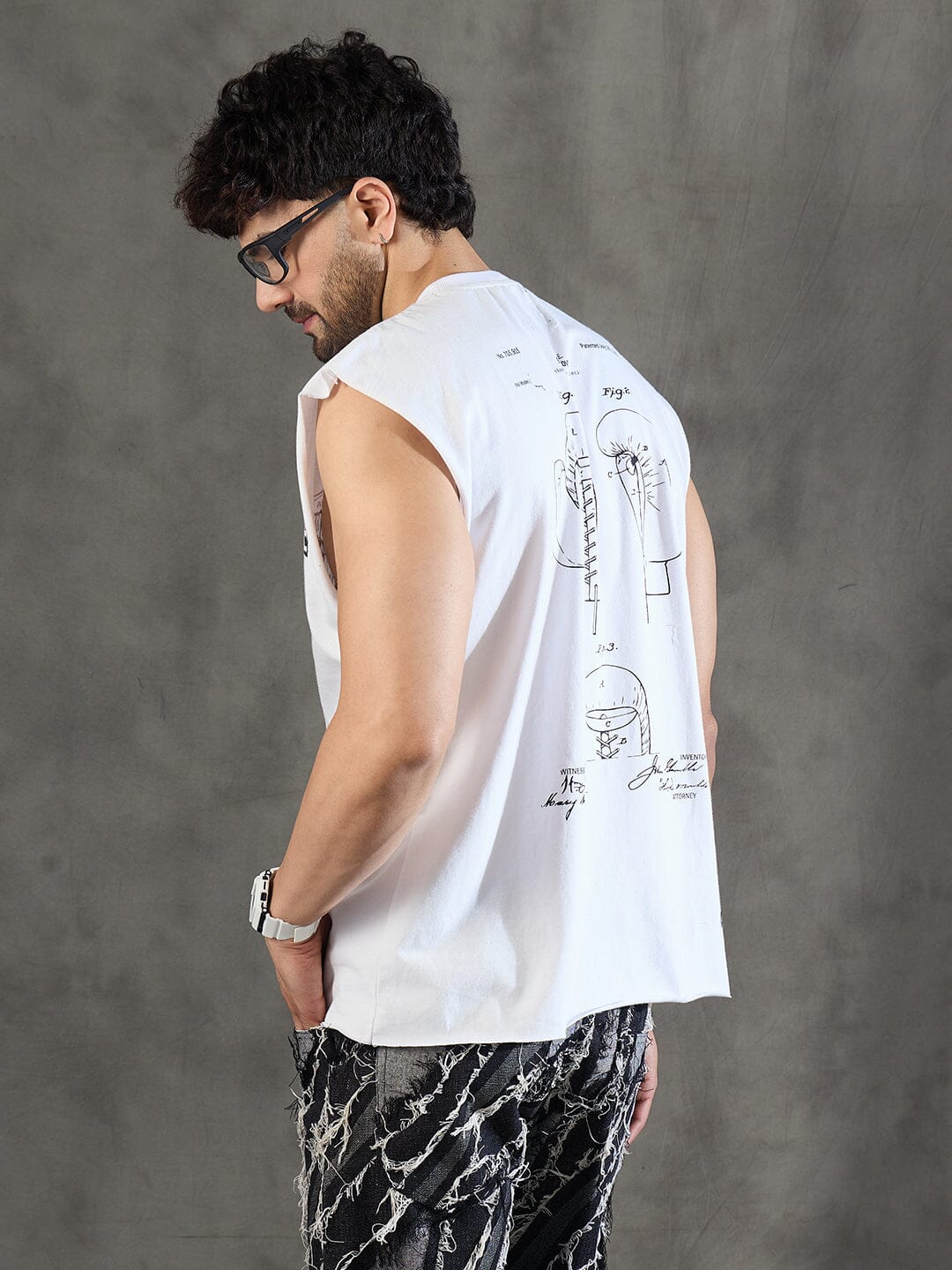 White Boxing Club Gym Tank Tshirt