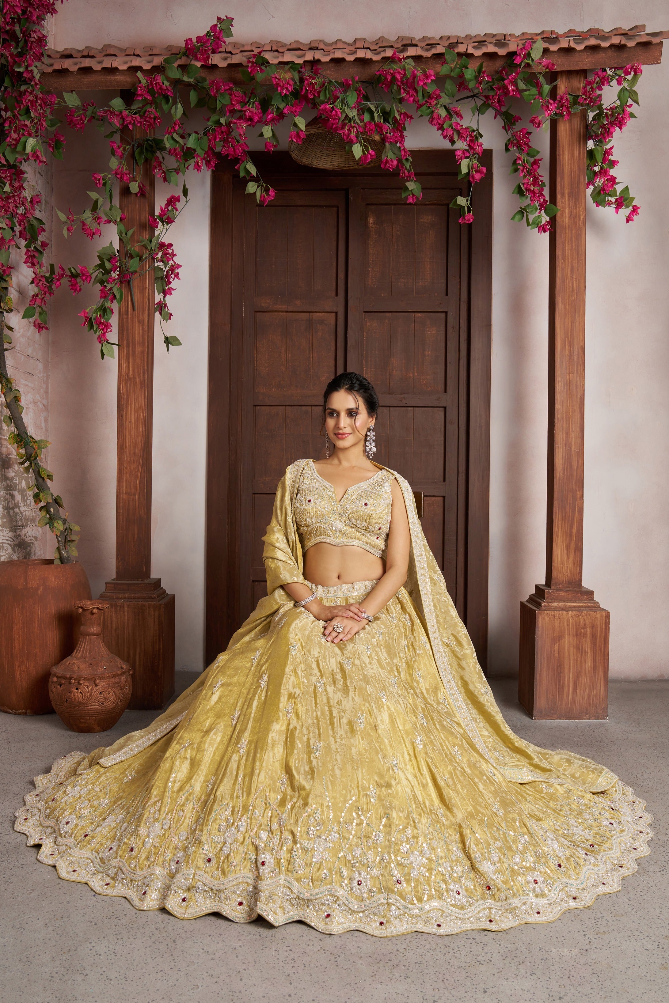 Regal Embroidered Designer Lehenga Set with Dupatta
