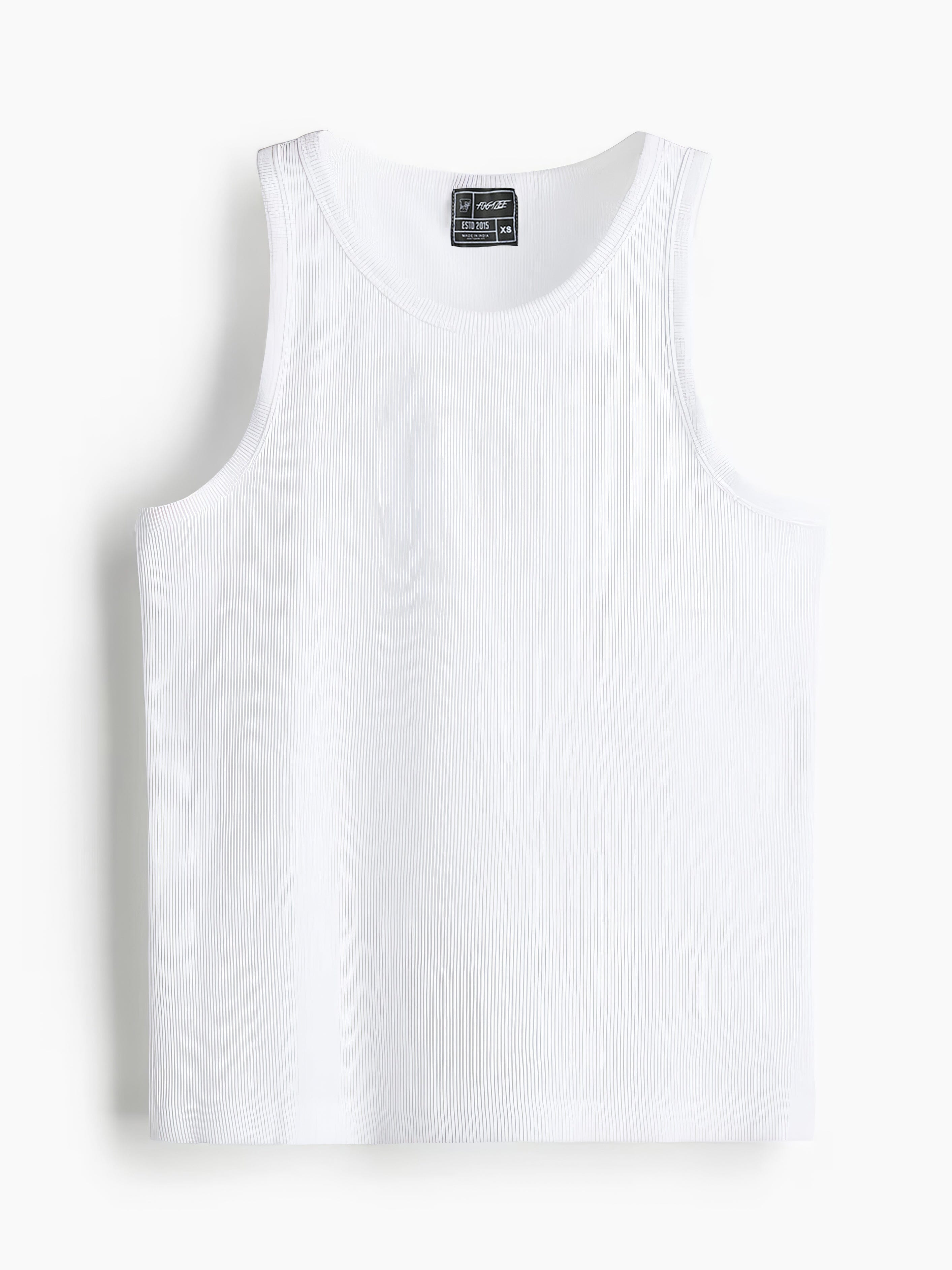 Solid Ribbed Vest Pack Of 3