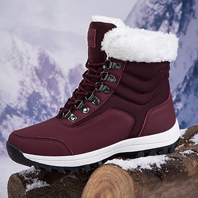 Unisex Snow Boots - Thermal Fleece Lined Winter Shoes with Non-Slip Sole (US 5-11)