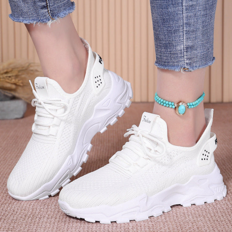 Women’s AirWeave Sneakers – Breathable Mesh Lightweight Flat Shoes (US 5–10.5)