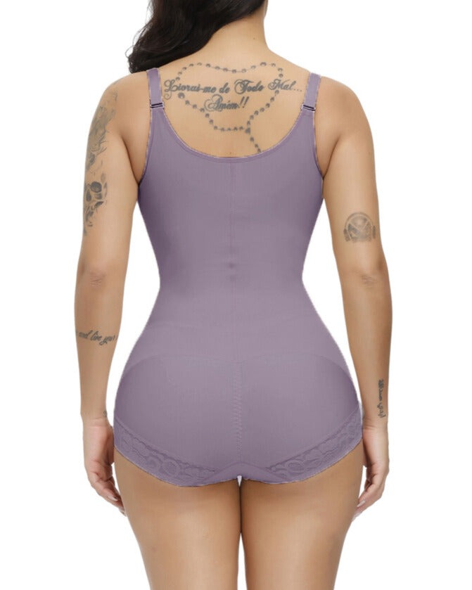 Shapshe® Firm Control Butt Lifter Tummy Control Lace Bodysuit Shapewear