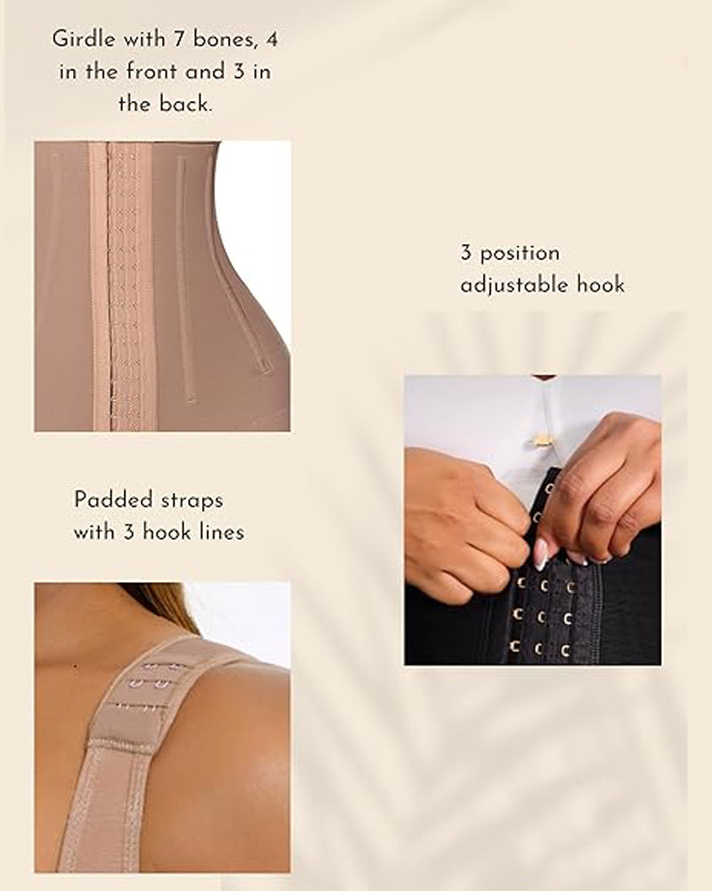 Shapshe® Compression Garment Short Shapewear For Women With Bra - By Qivii