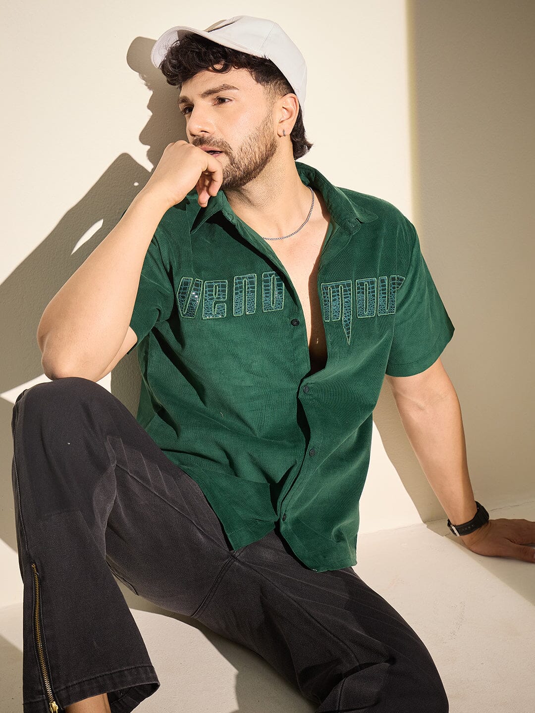 Green Venomous Corduroy Shirt