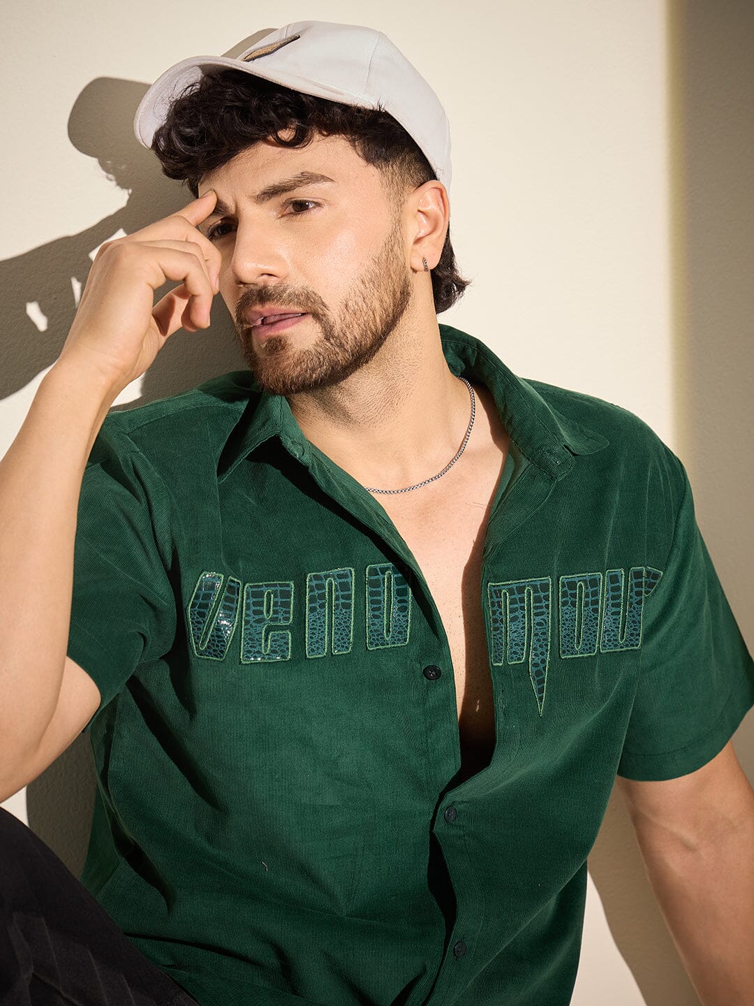 Green Venomous Corduroy Shirt