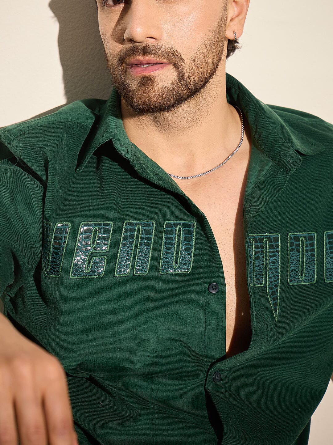 Green Venomous Corduroy Shirt