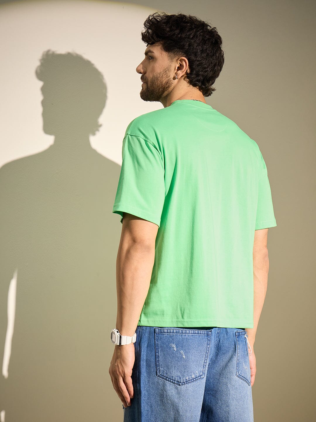 Mint Graphic Oversized Tshirt